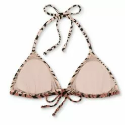 Juniors' Ribbed Triangle Bikini Top - Xhilaration™ Orange Animal Print -Swimsuits Popular Store unnamed file 3193