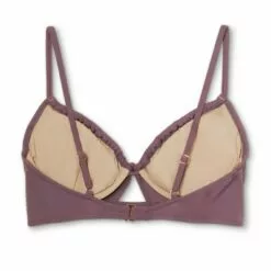 Women's Tunneled Tie-Front Bikini Top - Shade & Shore™ Dusk Purple -Swimsuits Popular Store unnamed file 3211