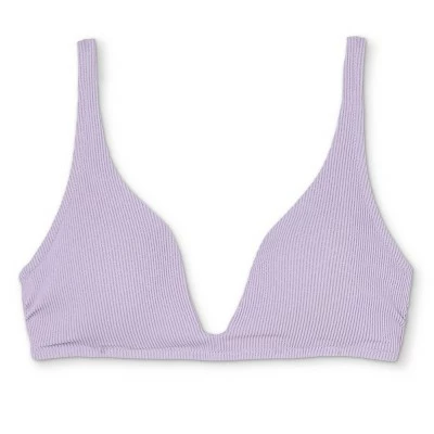 Women's Tall Triangle Bralette Bikini Top - Shade & Shore™ Lilac Purple Lurex 7 Women's Tall Triangle Bralette Bikini Top - Shade & Shore™ Lilac Purple Lurex - Image 5