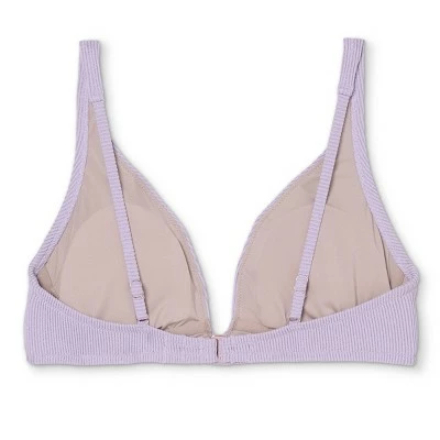 Women's Tall Triangle Bralette Bikini Top - Shade & Shore™ Lilac Purple Lurex 8 Women's Tall Triangle Bralette Bikini Top - Shade & Shore™ Lilac Purple Lurex - Image 6