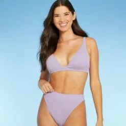 Women's Tall Triangle Bralette Bikini Top - Shade & Shore™ Lilac Purple Lurex 26 Women's Tall Triangle Bralette Bikini Top - Shade & Shore™ Lilac Purple Lurex -Swimsuits Popular Store unnamed file 3256