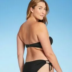 Women's Molded Bandeau Bikini Top - Kona Sol™ Dark Green -Swimsuits Popular Store unnamed file 3287