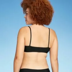 Juniors' Cinch-Front Bralette Bikini Top - Xhilaration™ Black -Swimsuits Popular Store unnamed file 3341