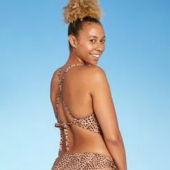 Women's Longline Cut Out Bikini Top - Shade & Shore™ Wasabi Green -Swimsuits Popular Store unnamed file 3347