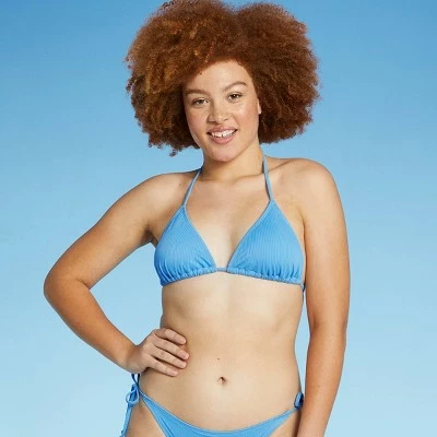 Juniors' Ribbed Triangle Bikini Top - Xhilaration™ White 5 Juniors' Ribbed Triangle Bikini Top - Xhilaration™ White - Image 3