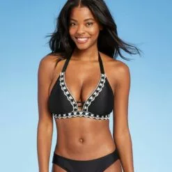 Women's Crochet Detail Bikini Top - Kona Sol™ Black -Swimsuits Popular Store unnamed file 3379
