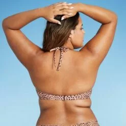 Women's Lightly Lined Ruffle Bikini Top - Shade & Shore™ Animal Print -Swimsuits Popular Store unnamed file 3401