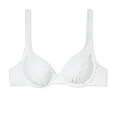 Juniors' Ribbed Underwire Bikini Top - Xhilaration™ White 7 Juniors' Ribbed Underwire Bikini Top - Xhilaration™ White - Image 5