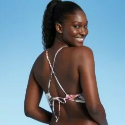 Women's Lightly Lined Twist-Front Plunge Bikini Top - Shade & Shore™ White Tropical Print 29 Women's Lightly Lined Twist-Front Plunge Bikini Top - Shade & Shore™ White Tropical Print -Swimsuits Popular Store unnamed file 3425