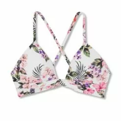 Women's Lightly Lined Twist-Front Plunge Bikini Top - Shade & Shore™ White Tropical Print 30 Women's Lightly Lined Twist-Front Plunge Bikini Top - Shade & Shore™ White Tropical Print -Swimsuits Popular Store unnamed file 3426