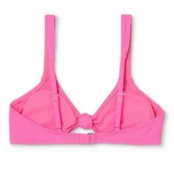 Juniors' Ribbed Knot-Front Bralette Bikini Top - Xhilaration™ Coral Pink -Swimsuits Popular Store unnamed file 3469