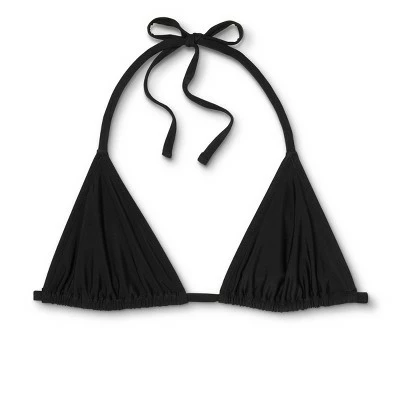 Juniors' Triangle Bikini Top - Xhilaration™ Black 7 Juniors' Triangle Bikini Top - Xhilaration™ Black - Image 5
