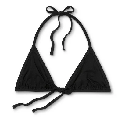 Juniors' Triangle Bikini Top - Xhilaration™ Black 8 Juniors' Triangle Bikini Top - Xhilaration™ Black - Image 6