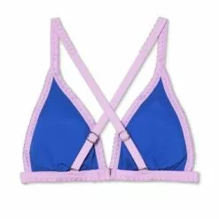 Juniors' Stitched Trim Triangle Bikini Top - Xhilaration™ Cobalt -Swimsuits Popular Store unnamed file 3482