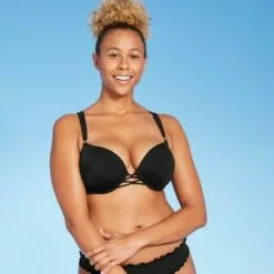 Women's Push-Up Double Strap Bikini Top - Shade & Shore™ White -Swimsuits Popular Store unnamed file 3491