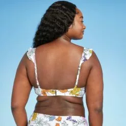 Women's Over the Shoulder Ruffle Bikini Top - Kona Sol™ Multi -Swimsuits Popular Store unnamed file 3504