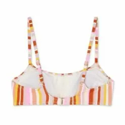 Juniors' Scoop Neck Bralette Bikini Top - Xhilaration™ Multi Stripe -Swimsuits Popular Store unnamed file 3532