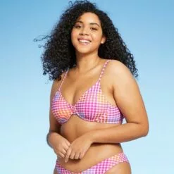 Juniors' Underwire Bikini Top - Xhilaration™ Multi Plaid Print -Swimsuits Popular Store unnamed file 3541