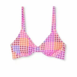 Juniors' Underwire Bikini Top - Xhilaration™ Multi Plaid Print -Swimsuits Popular Store unnamed file 3543