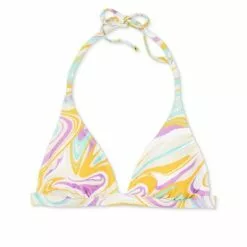 Juniors' Triangle Bikini Top - Xhilaration™ Blue Swirl Print -Swimsuits Popular Store unnamed file 3586