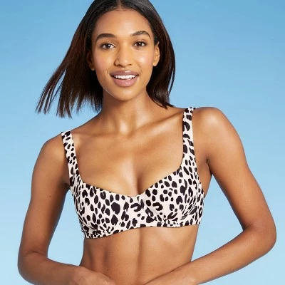 Women's Pieced Underwire Bikini Top - Kona Sol™ Animal Print 4 Women's Pieced Underwire Bikini Top - Kona Sol™ Animal Print - Image 2
