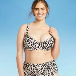 Women's Pieced Underwire Bikini Top - Kona Sol™ Animal Print 16 Women's Pieced Underwire Bikini Top - Kona Sol™ Animal Print -Swimsuits Popular Store unnamed file 3590