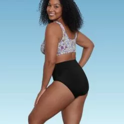 Women's Slimming Control Wrap-Front Bikini Top - Beach Betty by Miracle Brands Brown 14 Women's Slimming Control Wrap-Front Bikini Top - Beach Betty by Miracle Brands Brown -Swimsuits Popular Store unnamed file 3621