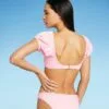 Juniors' Textured Puff Sleeve Underwire Bikini Top - Xhilaration™ Light Pink -Swimsuits Popular Store unnamed file 3653
