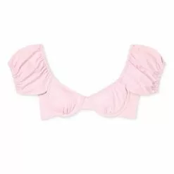 Juniors' Textured Puff Sleeve Underwire Bikini Top - Xhilaration™ Light Pink -Swimsuits Popular Store unnamed file 3657