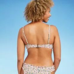 Women's Keyhole Bralette Bikini Top - Shade & Shore™ Yellow Floral -Swimsuits Popular Store unnamed file 3662