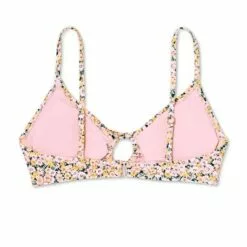 Women's Keyhole Bralette Bikini Top - Shade & Shore™ Yellow Floral -Swimsuits Popular Store unnamed file 3664