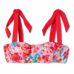 Juniors' Shoulder Tie Underwire Bikini Top - Xhilaration™ Multi Floral Print -Swimsuits Popular Store unnamed file 3675
