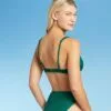 Women's Square Wire Ribbed Triangle Bikini Top - Shade & Shore™ Evergreen -Swimsuits Popular Store unnamed file 3707
