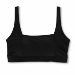 Women's Plus Size Square Neck Scoop Bikini Top - Kona Sol™ Black -Swimsuits Popular Store unnamed file 3748