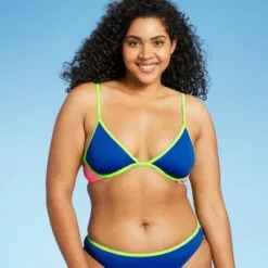 Juniors' Colorblock Underwire Bikini Top - Xhilaration™ Multi Neon -Swimsuits Popular Store unnamed file 3785