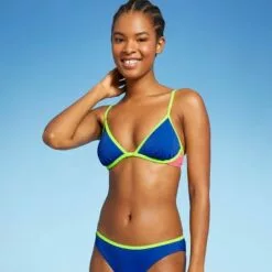 Juniors' Colorblock Underwire Bikini Top - Xhilaration™ Multi Neon -Swimsuits Popular Store unnamed file 3793