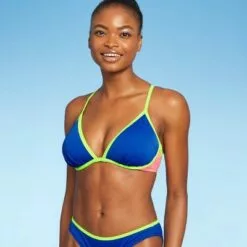 Juniors' Colorblock Underwire Bikini Top - Xhilaration™ Multi Neon -Swimsuits Popular Store unnamed file 3794