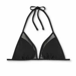 Women's Mesh Triangle Bikini Top - Shade & Shore™ Black -Swimsuits Popular Store unnamed file 3835