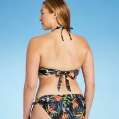 Women's Twist-Front Halter Bikini Top - Kona Sol™ Black -Swimsuits Popular Store unnamed file 3876