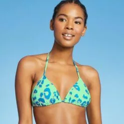 Juniors' String Triangle Bikini Top - Xhilaration™ Mint Green Animal Print 14 Juniors' String Triangle Bikini Top - Xhilaration™ Mint Green Animal Print -Swimsuits Popular Store unnamed file 3898