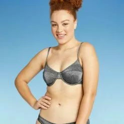 Juniors' Metallic Textured Underwire Bikini Top - Xhilaration™ Pink -Swimsuits Popular Store unnamed file 3988