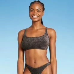 Juniors' Metallic Bralette Bikini Top - Xhilaration™ Black 25 Juniors' Metallic Bralette Bikini Top - Xhilaration™ Black -Swimsuits Popular Store unnamed file 4003