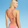 Women's Light Lift Keyhole Bikini Top - Shade & Shore™ Guava Pink -Swimsuits Popular Store unnamed file 4055