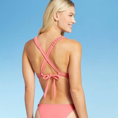 Women's Light Lift Keyhole Bikini Top - Shade & Shore™ Guava Pink 3 Women's Light Lift Keyhole Bikini Top - Shade & Shore™ Guava Pink