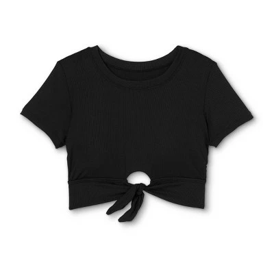 Women's Crop Pique Bikini Top - Sea Angel Black 7 Women's Crop Pique Bikini Top - Sea Angel Black - Image 5