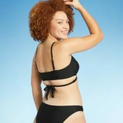 Juniors' Wrap Front Bralette Bikini Top - Xhilaration™ Rust -Swimsuits Popular Store unnamed file 4179