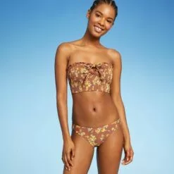 Juniors' Smocked Ruffle Bandeau Bikini Top - Xhilaration™ Multi Floral Print 26 Juniors' Smocked Ruffle Bandeau Bikini Top - Xhilaration™ Multi Floral Print -Swimsuits Popular Store unnamed file 4227