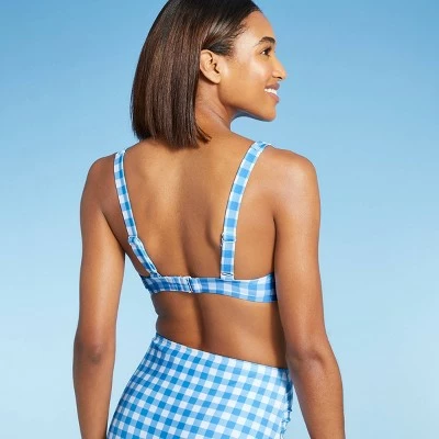 Women's Pieced Underwire Bikini Top - Kona Sol™ Blue 3 Women's Pieced Underwire Bikini Top - Kona Sol™ Blue