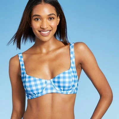 Women's Pieced Underwire Bikini Top - Kona Sol™ Blue 4 Women's Pieced Underwire Bikini Top - Kona Sol™ Blue - Image 2