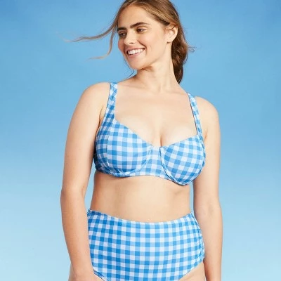 Women's Pieced Underwire Bikini Top - Kona Sol™ Blue 5 Women's Pieced Underwire Bikini Top - Kona Sol™ Blue - Image 3